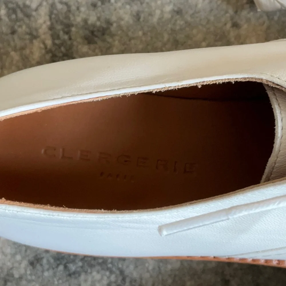 Clergerie Paris BROOK derbies, white lambskin NWOT - Picture 13 of 13